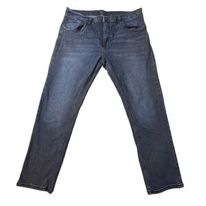 Urban Star Jeans Mens 38x30 Blue Straight Leg Stretch Dark Wash Denim Pants